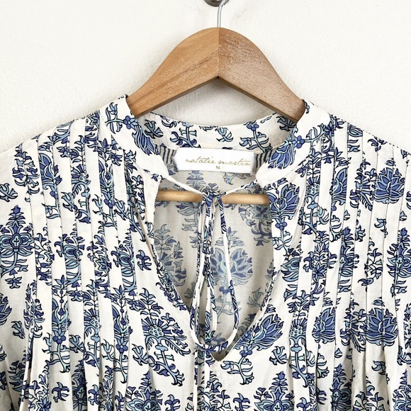 NATALIE MARTIN Lizzy Printed Short Dress in Cypress Blue - Picture 4 of 6